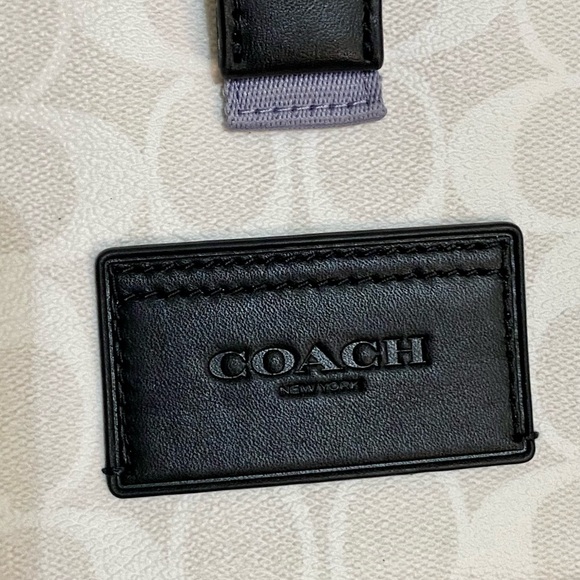 Men’s Coach Backpack Bum Track Pack Color Block Bag White C Monogram NWT - Picture 11 of 13